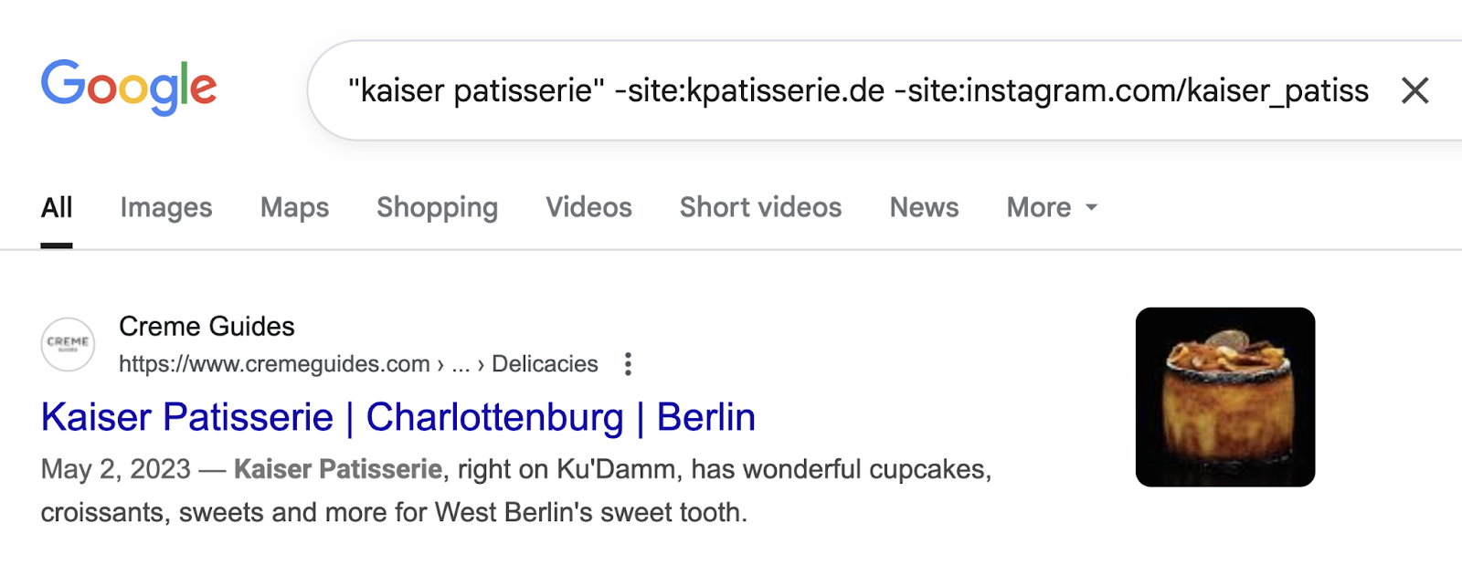 Search operators reveal a local citation opportunity.